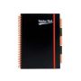 Kołozeszyt Pukka Pad Project Book PP Black Neon B5/100/80g kratka, pomarańczowy - 2